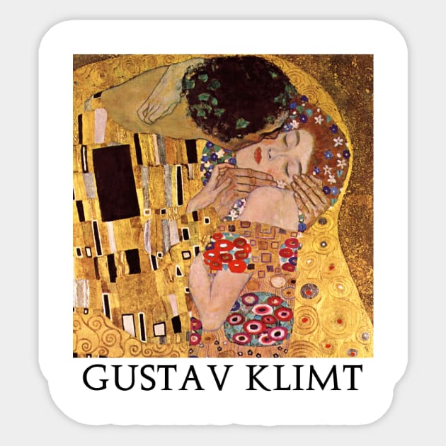 The Kiss by Gustav Klimt (1907 - 1908) Sticker by Naves